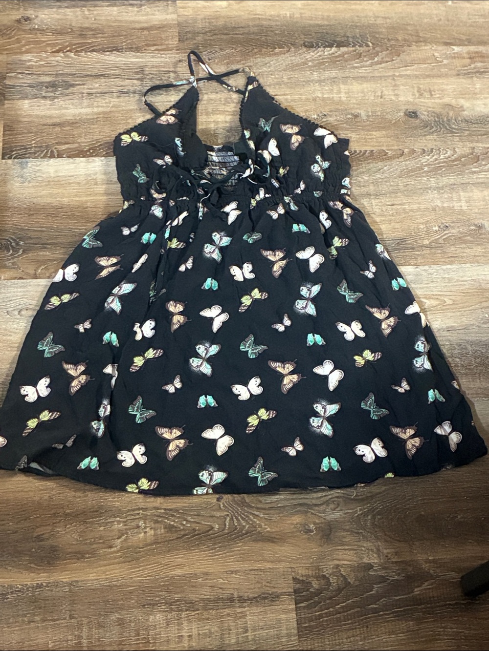 Wild Fable butterfly sundress large